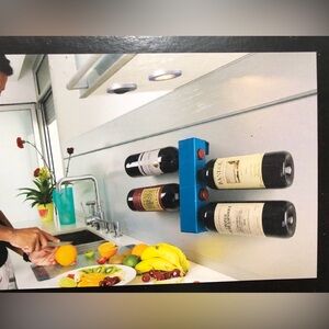 Vynebar 4 bottle wall wine bottle holder